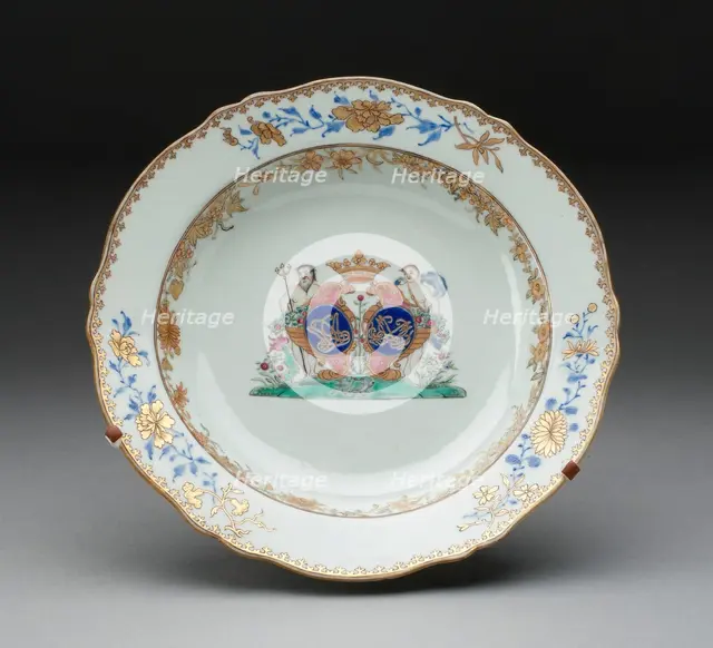 Soup Bowl, Jingdezhen, c. 1745. Creator: Jingdezhen Porcelain.