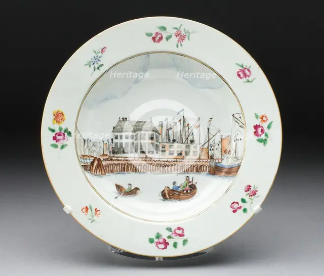 Soup Bowl, Jingdezhen, c. 1750. Creator: Jingdezhen Porcelain.