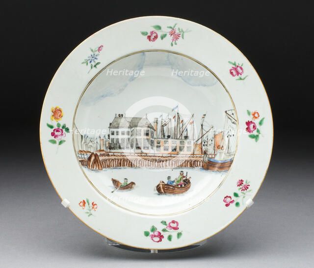 Soup Bowl, Jingdezhen, c. 1750. Creator: Jingdezhen Porcelain.