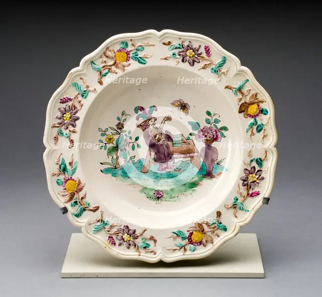 Soup Bowl, Staffordshire, c. 1760. Creator: Staffordshire Potteries.