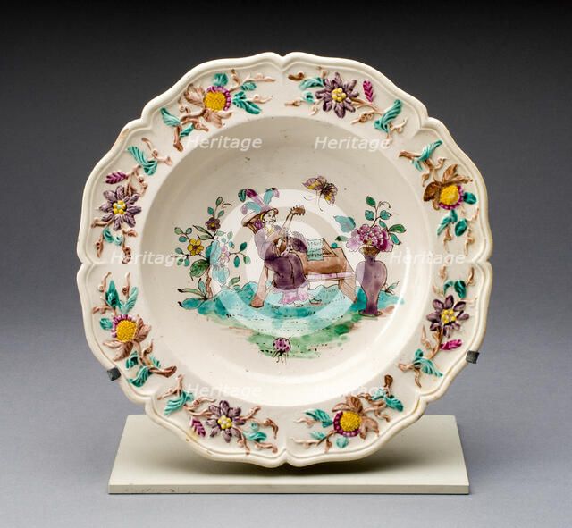 Soup Bowl, Staffordshire, c. 1760. Creator: Staffordshire Potteries.