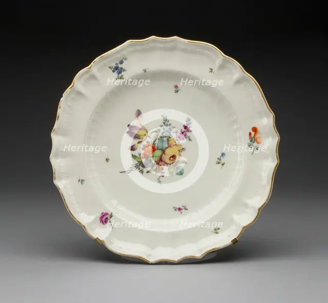 Soup Plate, Zürich, c. 1775. Creator: Unknown.