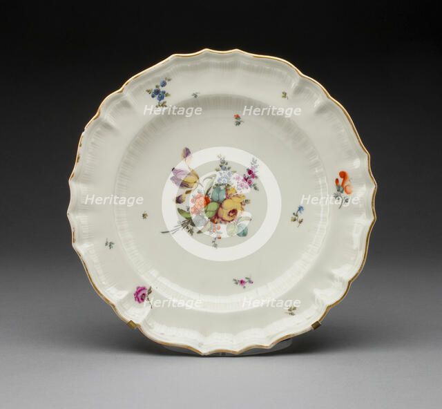 Soup Plate, Zürich, c. 1775. Creator: Unknown.