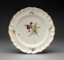 Soup Plate, Zürich, c. 1775. Creator: Unknown