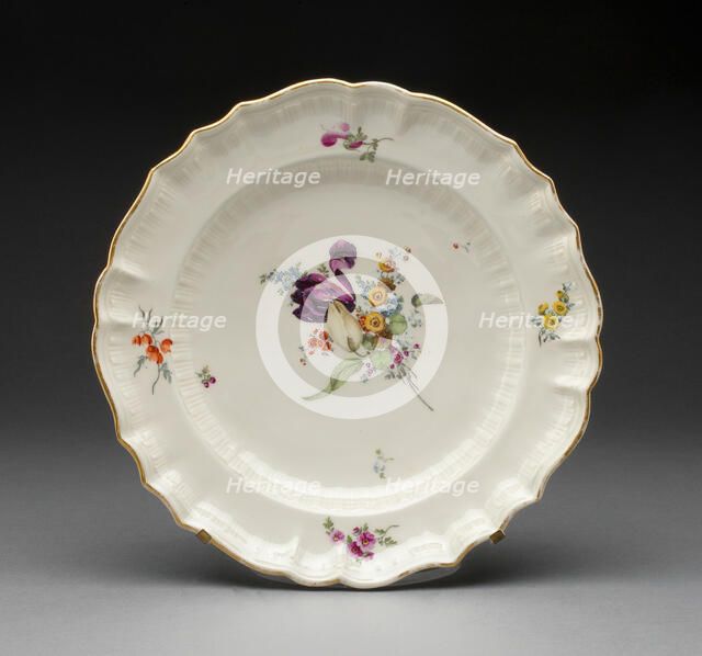 Soup Plate, Zürich, c. 1775. Creator: Unknown.