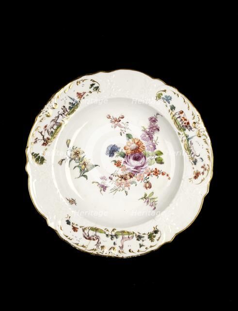 Soup plate, c1755-1760. Artist: Unknown.