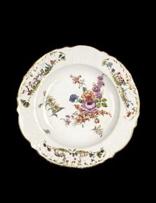 Soup plate, c1755-1760