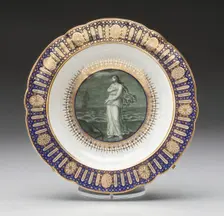 Soup Plate from the "Hope Service" Made for the Duke of Clarence, Worcester, c. 1792. Creator: Royal Worcester