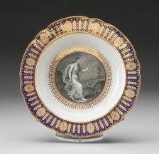 Soup Plate from the "Hope Service" Made for the Duke of Clarence, Worcester, c. 1792. Creator: Royal Worcester