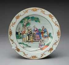 Soup Plate, Jingdezhen, c. 1750. Creator: Jingdezhen Porcelain