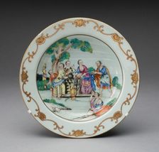Soup Plate, Jingdezhen, c. 1750. Creator: Jingdezhen Porcelain