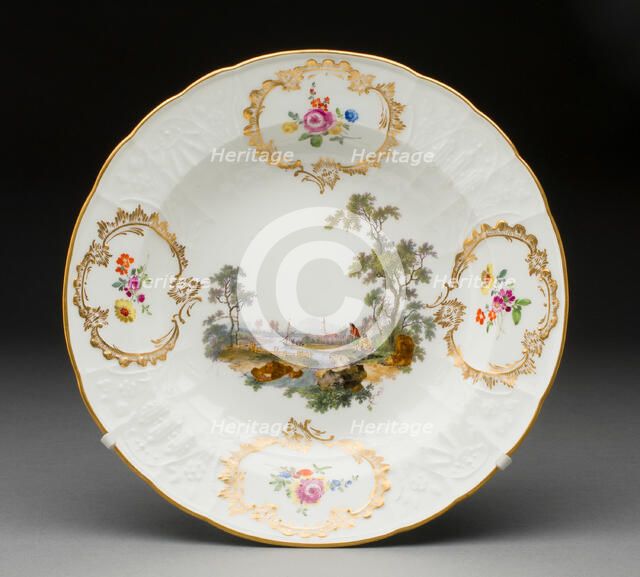 Soup Plate, Meissen, 1763/74. Creator: Meissen Porcelain.