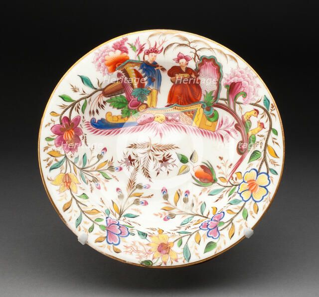 Soup Plate, Pinxton, c. 1800. Creator: Pinxton Porcelain Factory.