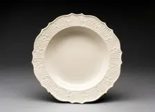 Soup Plate, Staffordshire, 1750/59. Creator: Staffordshire Potteries