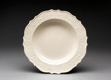 Soup Plate, Staffordshire, 1750/59. Creator: Staffordshire Potteries