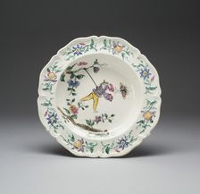 Soup Plate, Staffordshire, c. 1760. Creator: Staffordshire Potteries