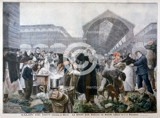 'Soup Stand at Les Halles Market in the Morning', 1897. Artist: Unknown