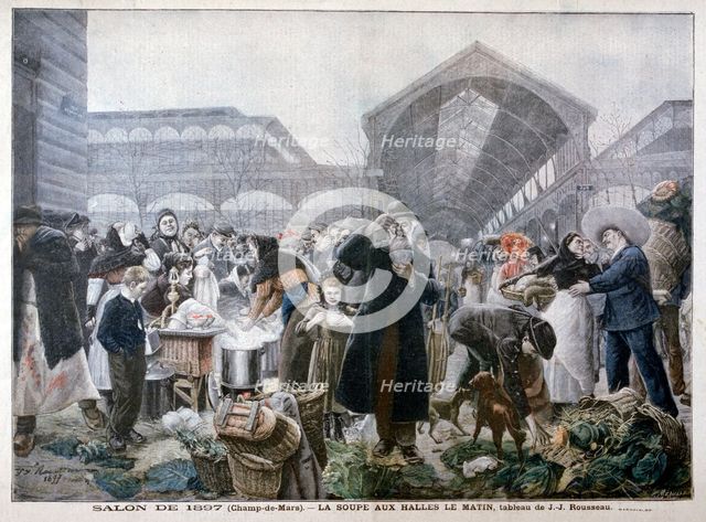 'Soup Stand at Les Halles Market in the Morning', 1897. Artist: Unknown