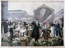 Soup Stand at Les Halles Market in the Morning 1897