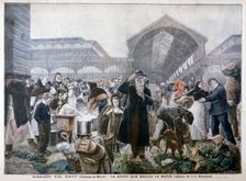 Soup Stand at Les Halles Market in the Morning 1897