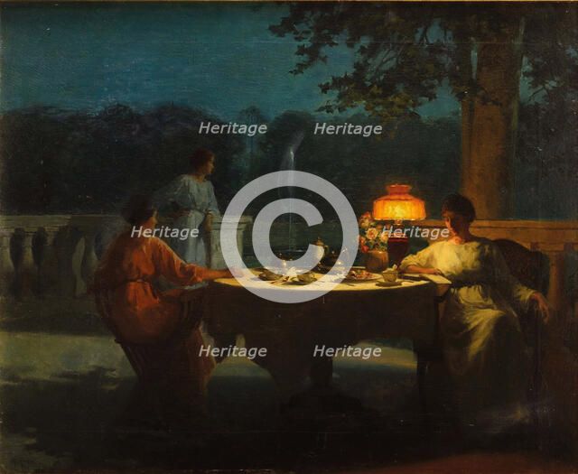 Souper on the terrace.