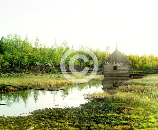 Source of the Volga, Volgoverkhovye, 1910. Creator: Sergey Mikhaylovich Prokudin-Gorsky.