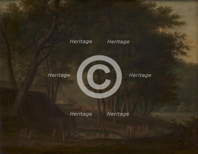 Source of the Kirsten Pils in the the deer park (Dyrehaven), 1798-1809. Creator: Elias Meyer.