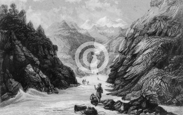 'Source of the River Jumna', 1845. Creator: Unknown.