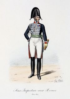 Sous-Inspecteur aux Revues 1814-17. Artist: Eugene Titeux