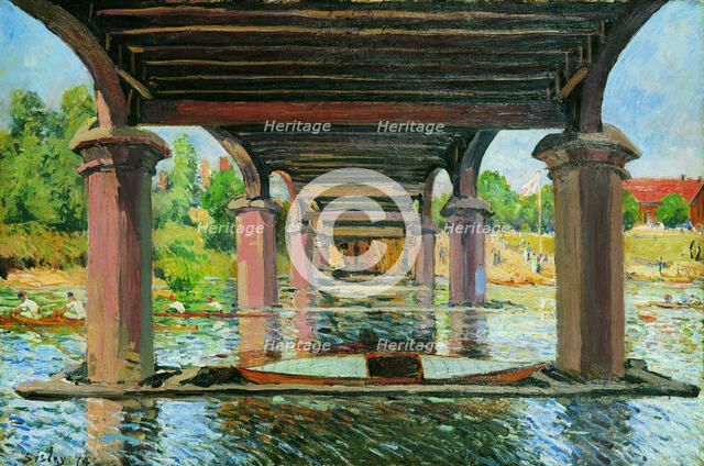 Sous le pont de Hampton Court (Under the Bridge at Hampton Court), 1874.