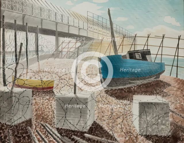 South Coast Beach, 1939-1942. Creator: Eric Ravilious.