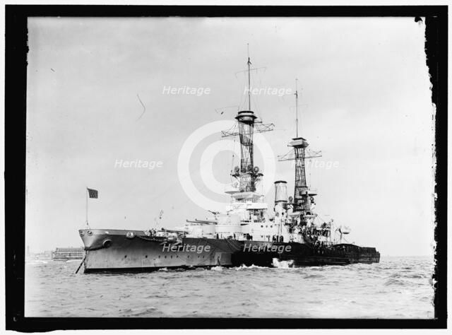 South Carolina class battleship, either South Carolina or Michigan..., between 1913 and 1917. Creator: Harris & Ewing.