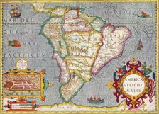 South America (America Meridionalis): from the Atlas of Gerardus Mercator 1633, (1936). Artist: Gerardus Mercator