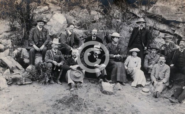 South Africa: members of an English geological party, 1905. Creator: Tempest Anderson.