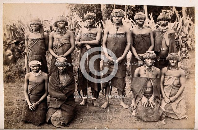 South Africa: a group of African women witch doctors, between 1800 and 1899. Creator: Unknown.