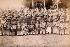 South Africa: a group of African women and children, 19th century. Creator: Unknown