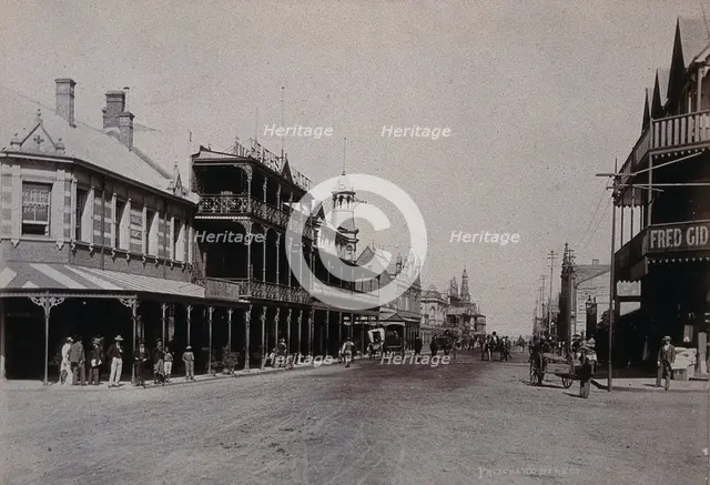 South Africa: Pritchard Street in Johannesburg, 1896. Creator: Barnett.