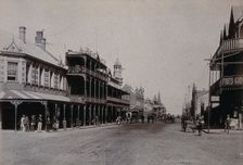South Africa: Pritchard Street in Johannesburg, 1896. Creator: Barnett