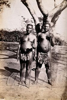 South Africa: two Zulu chiefs: Shingana (half brother of Cetshwayo, the Zulu King)..., 1800-1899. Creator: Unknown