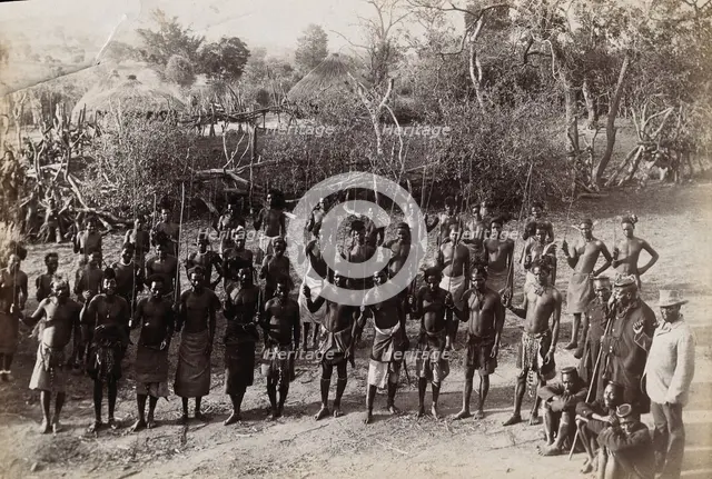 South Africa: the circumcision dance of the Magwamba tribe, Northern Transvaal, 1888. Creator: Henri Ferdinand Gros.