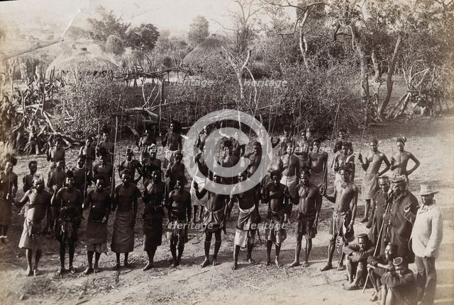 South Africa: the circumcision dance of the Magwamba tribe, Northern Transvaal, 1888. Creator: Henri Ferdinand Gros.