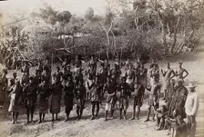 South Africa: the circumcision dance of the Magwamba tribe, Northern Transvaal, 1888. Creator: Henri Ferdinand Gros