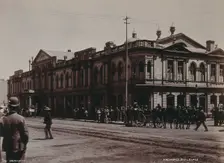 South Africa: the Exchange Buildings in Johannesburg, 1896. Creator: Barnett