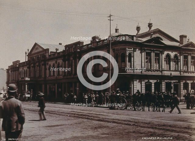 South Africa: the Exchange Buildings in Johannesburg, 1896. Creator: Barnett.