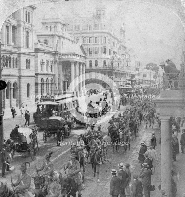 South African Light Horse, Cape Town, South Africa, 2nd Boer War, 1900. Artist: Underwood & Underwood