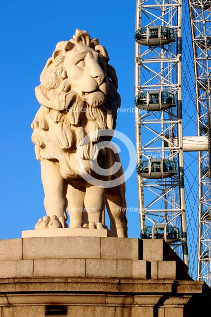 South Bank Lion, London. Creator: Peter Thompson.