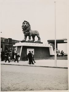 South Bank Lion, York Road, Lambeth, Greater London Authority, 1951. Creator: JR Uppington