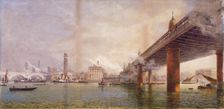 South Bank, London, c1870. Artist: Anon