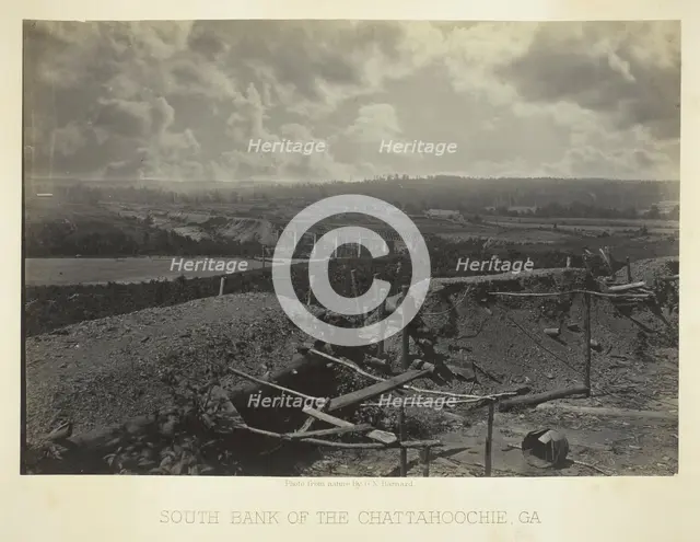 South Bank of the Chattahoochie, Ga., 1866. Creator: George N. Barnard.