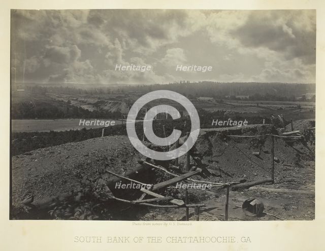 South Bank of the Chattahoochie, Ga., 1866. Creator: George N. Barnard.